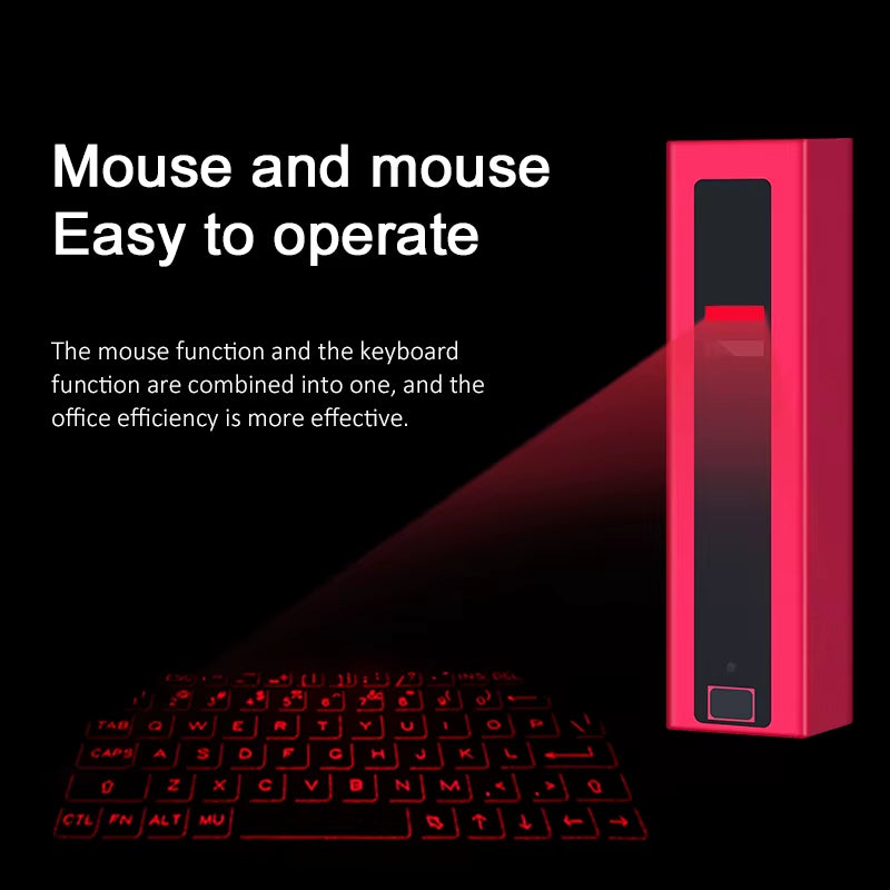 Portable Virtual Laser Wireless Keyboard Mini Bluetooth Handheld Projection Usb Charging Keypad for Android/Ios Computer PC