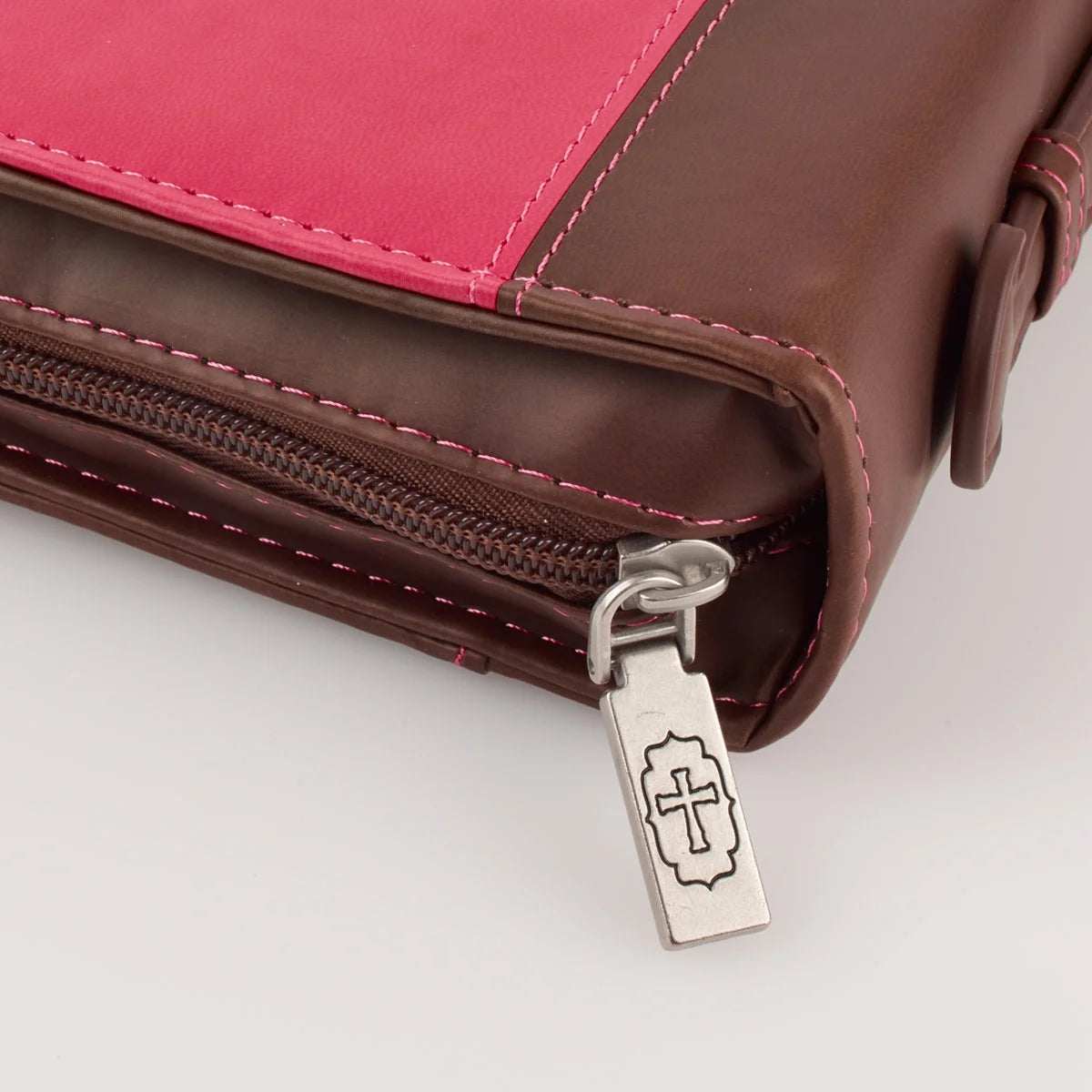 Pink Faux Leather Bible Cover for Women the Plans - Jeremiah 29:11 Zippered Case for Bible or Book W/Handle, Large